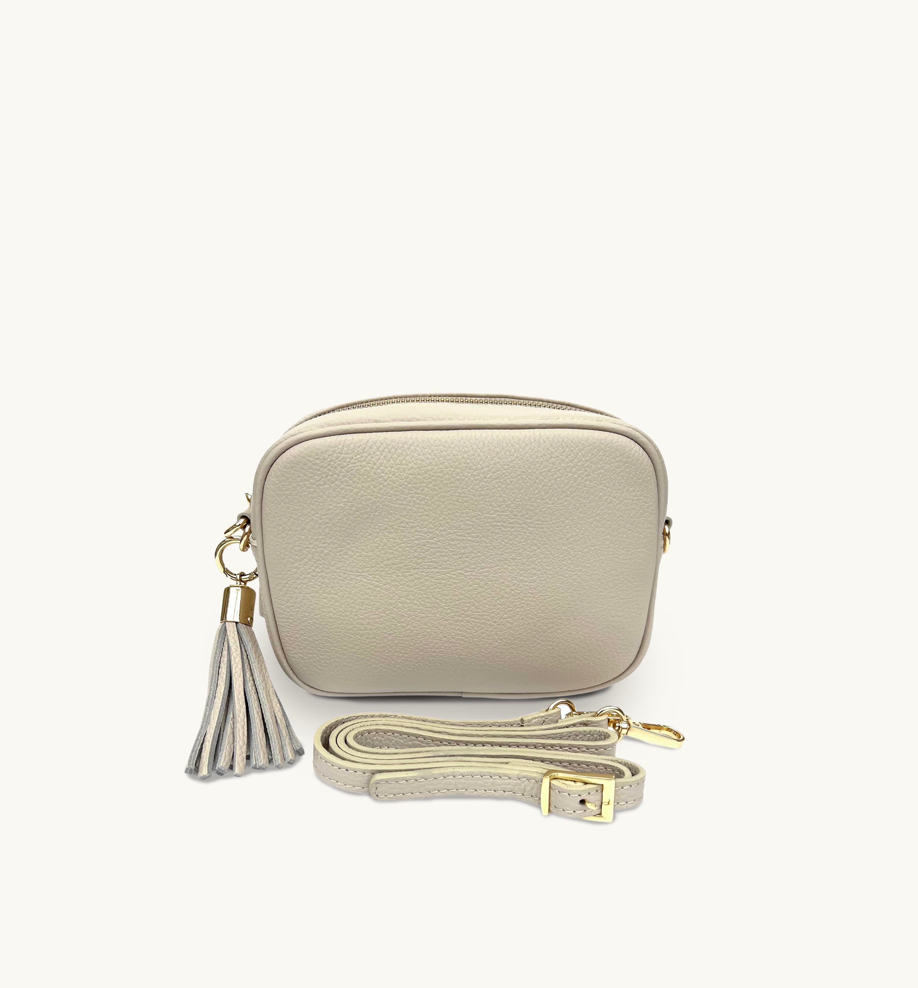 The Tassel Stone Leather Crossbody Bag