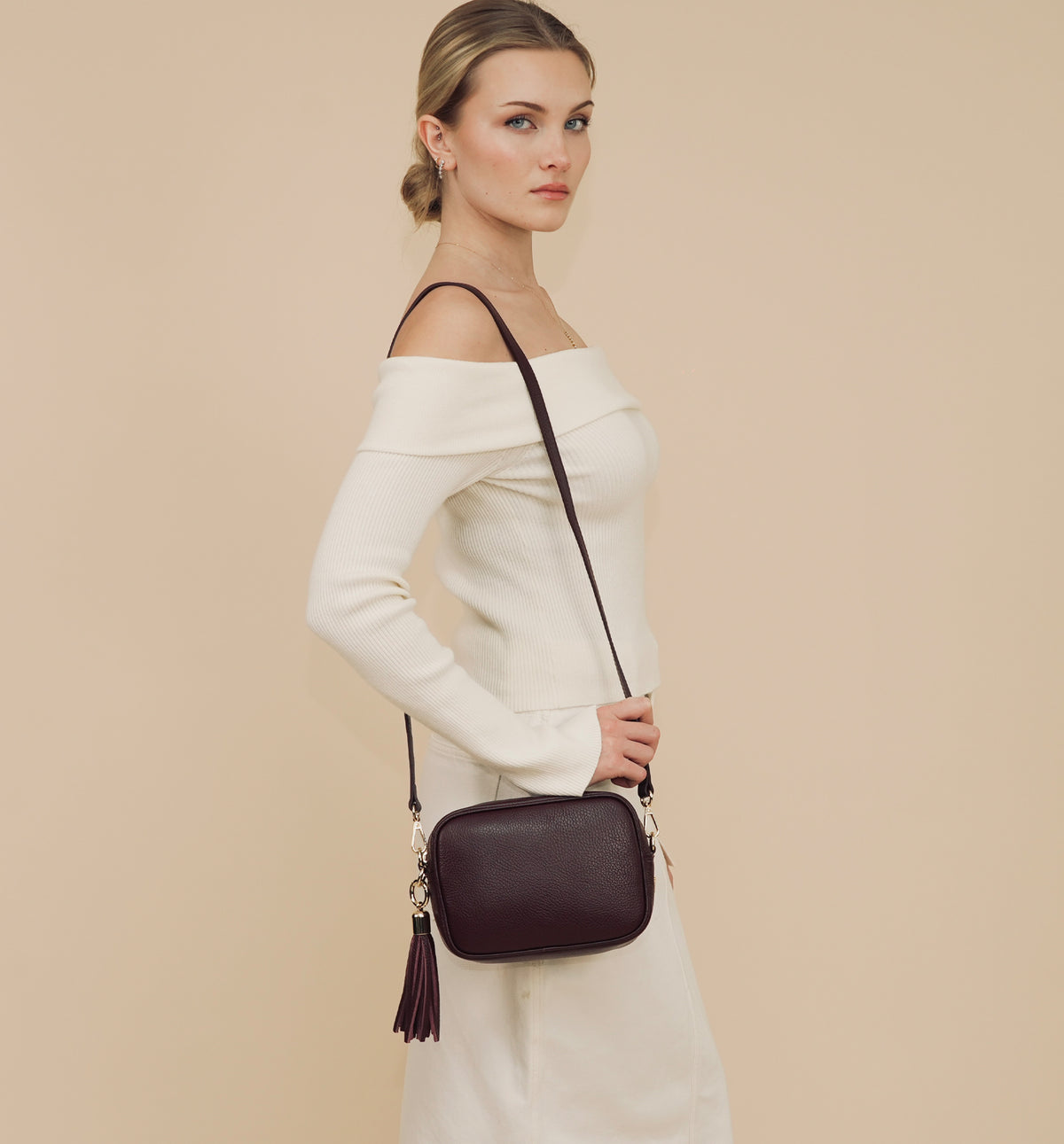 The Tassel Leather Crossbody Bag