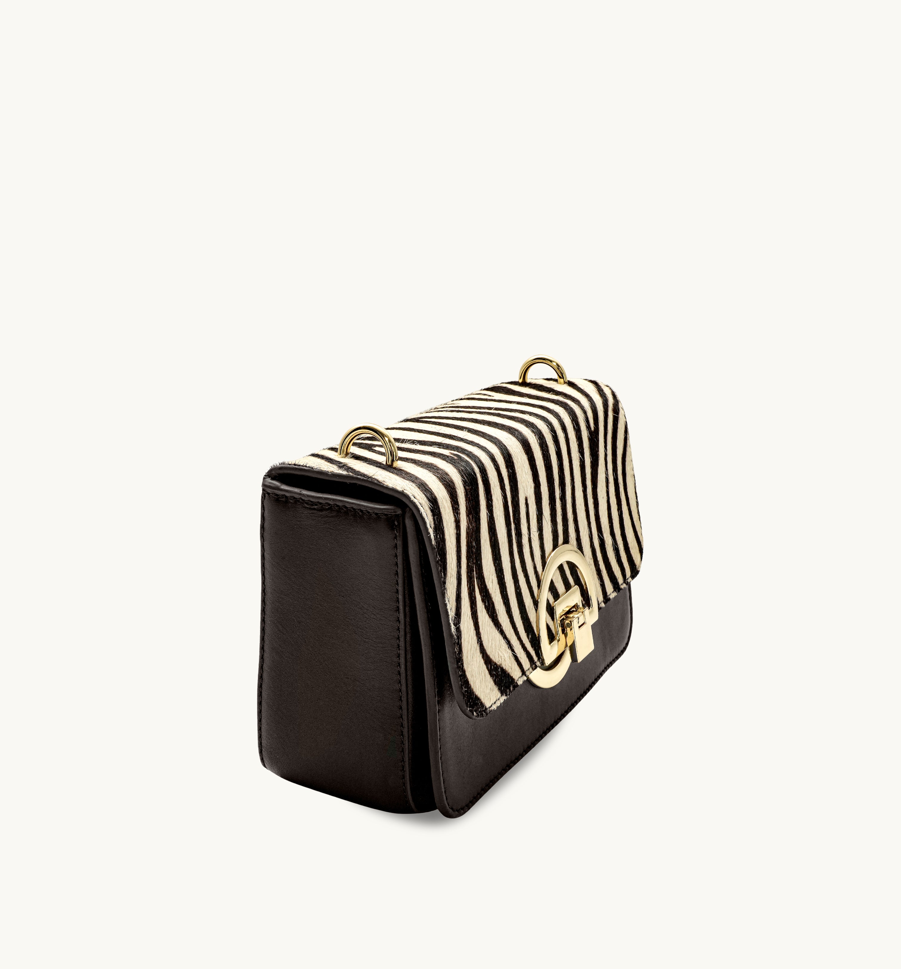 The Tilly Zebra Hair-On Leather Bag