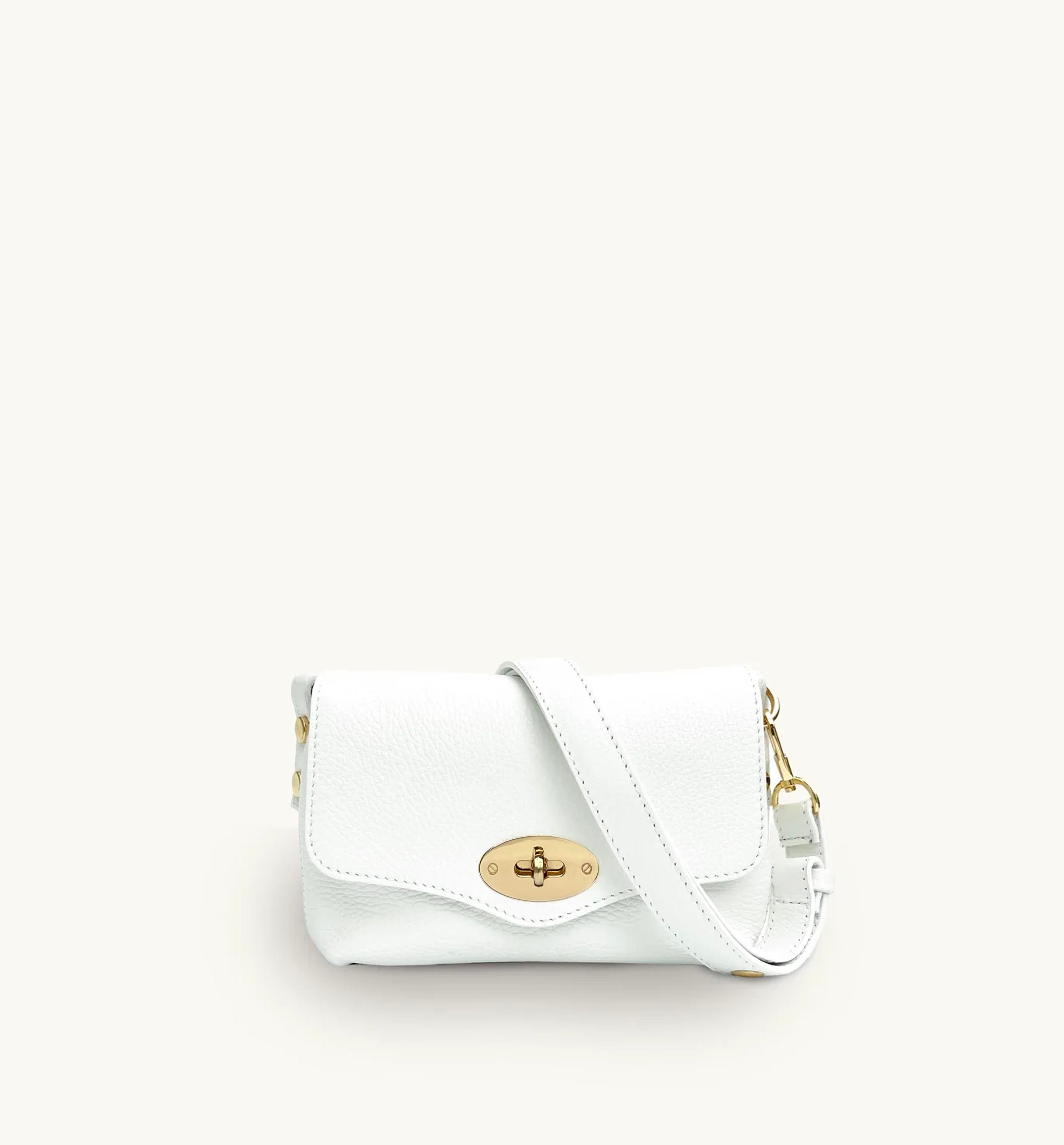 The Maddie White Leather Bag