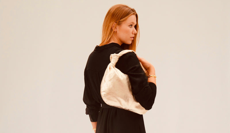 The Margot Gold Leather Bag