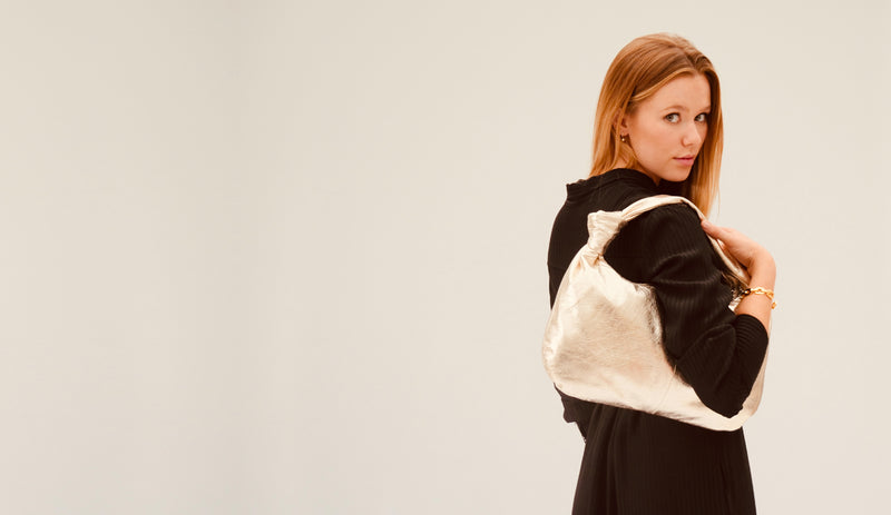 The Margot Gold Leather Bag