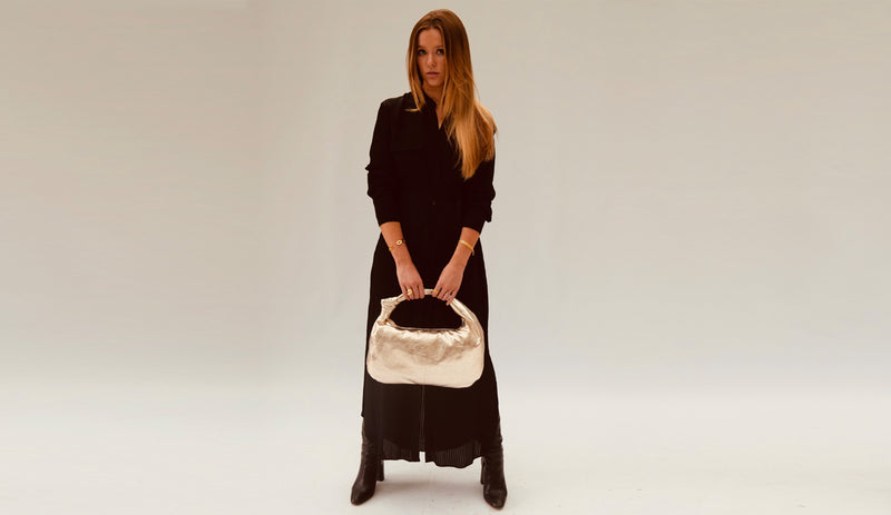 The Margot Gold Leather Bag