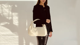 The Margot Ecru Leather Bag