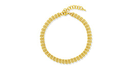 apatchy ladies gold mesh choker necklace