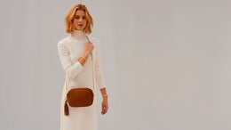 Tan Leather Crossbody Bag